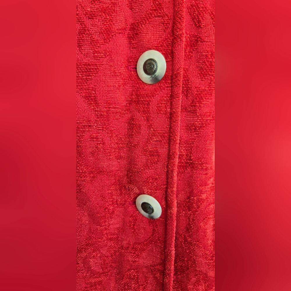 Vintage Classic Elements Red Textured Blazer - image 3